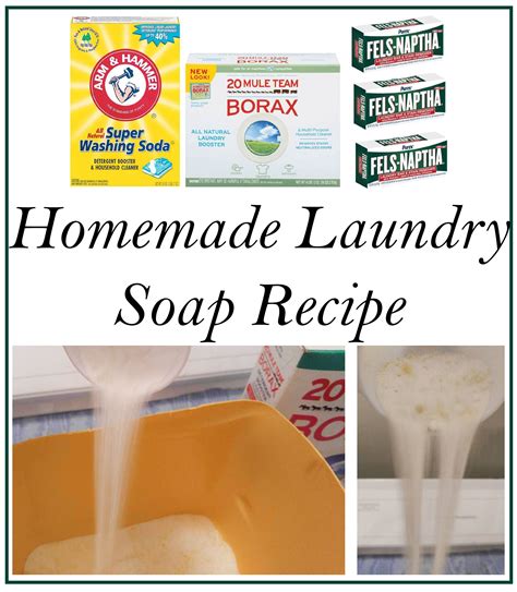 arm and hammer laundry soap recipe